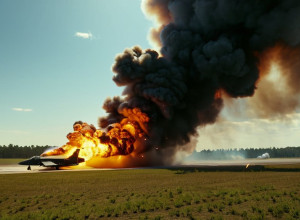 Винищувач розбився на авіашоу в Дубаї: Величезна вогняна куля шокувала глядачів