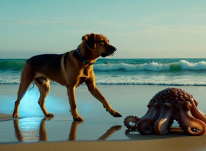 Незвичайна зустріч на Тенеріфе: собака та восьминіг здивували на пляжі