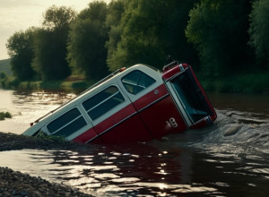 89-річний чоловік на автомобілі VW опинився в річці Ельба, потребував реанімації