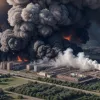 Масштабна пожежа в Дрездені: горить склад, сильне задимлення