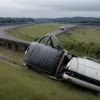 Незаконні перегони на трасі A8 у Німеччині: "Мерседес" перекинувся після небезпечного маневру