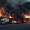 Масштабна пожежа вантажівки у Німеччині: Водій серйозно постраждав під час гасіння в Марбаху-ам-Неккар