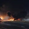 Пожежа на трасі A45 у Німеччині: автівка згоріла повністю, автобан перекрито
