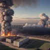 Пожежа на зерновому млині в Ессені: Рятувальники боролися з вогнем понад 11 годин