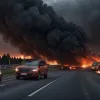Смертельна аварія на автобані в Німеччині: Водій Kia загинув у палаючому авто
