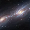 Телескоп ESO зробив приголомшливі знімки "битви" двох галактик у космосі