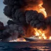 Пожежа на яхті біля Тайваню: чоловік врятувався, стрибнувши у воду