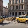 Фрайбург: Курйозна ДТП – Таксі в'їхало у стіну, троє легко постраждалих