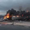 На трасі A3 у Німеччині згорів кемпер: автобан повністю перекривали