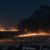 У Чунціні за хвилини спалахнула парковка мотоциклів