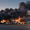 У Ганновері спецпризначенці SEK затримали чоловіка з сокирою після підпалу авто на заправці