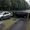 Водій заснув за кермом біля Веймара: Renault перекинувся, є постраждалий