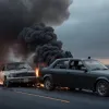 У США батько та син врятували водія з палаючого авто за лічені секунди до вибуху