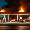 Недбалість призвела до пожежі: бензозаправка в Бразилії згоріла через сірник