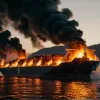 Палаючий танкер в Ізмаїлі: загроза вибуху та евакуація на Дунаї