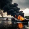 Атака на Одеську область: Палаючий танкер загрожує вибухом